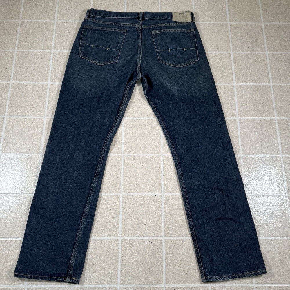 VTG Y2K Polo Ralph Lauren Classic Fit 867 Jean Men 36x34 Blue Denim Straight Leg